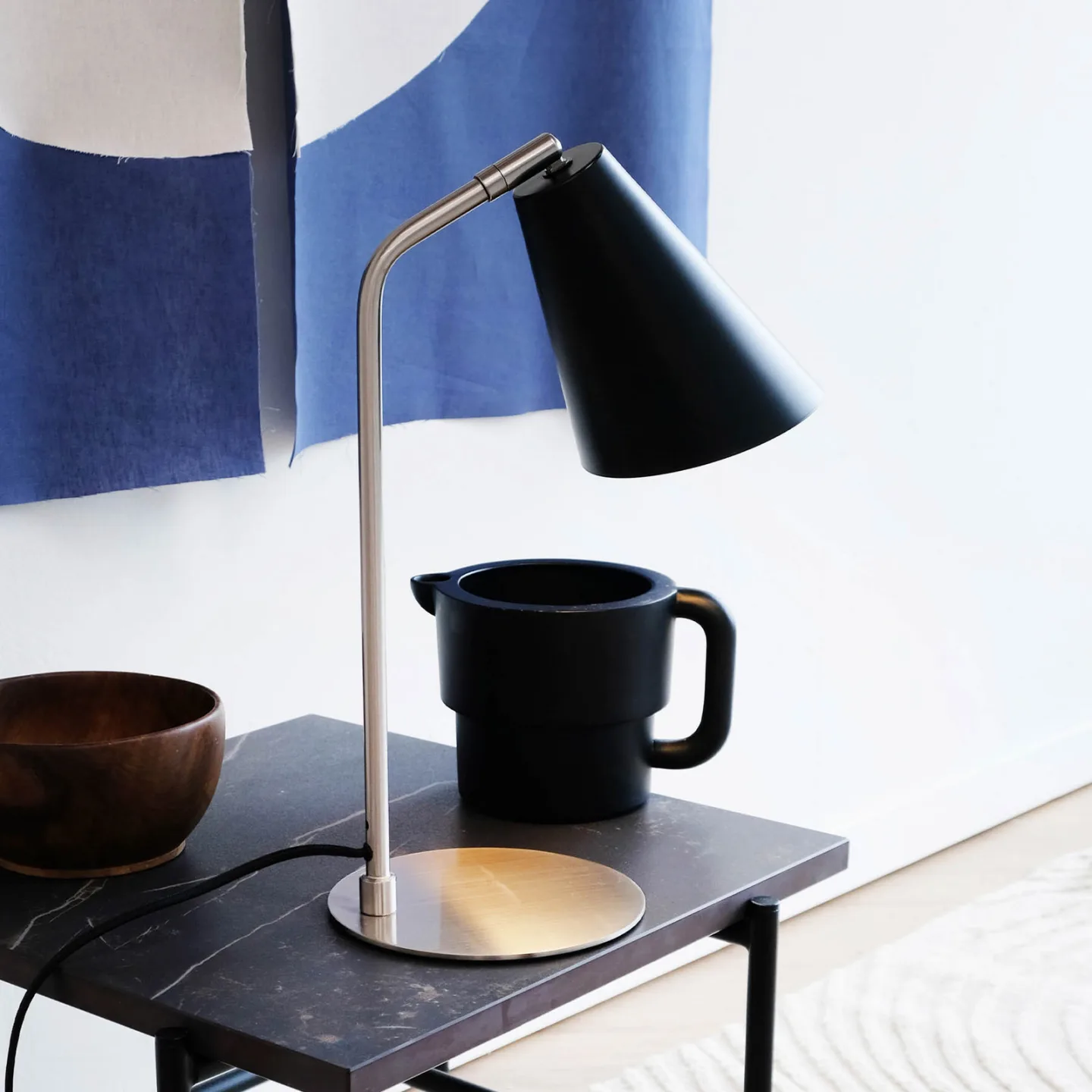 Dyberg Larsen - Oswald 40cm - Skrivbordslampa - Borstad stål