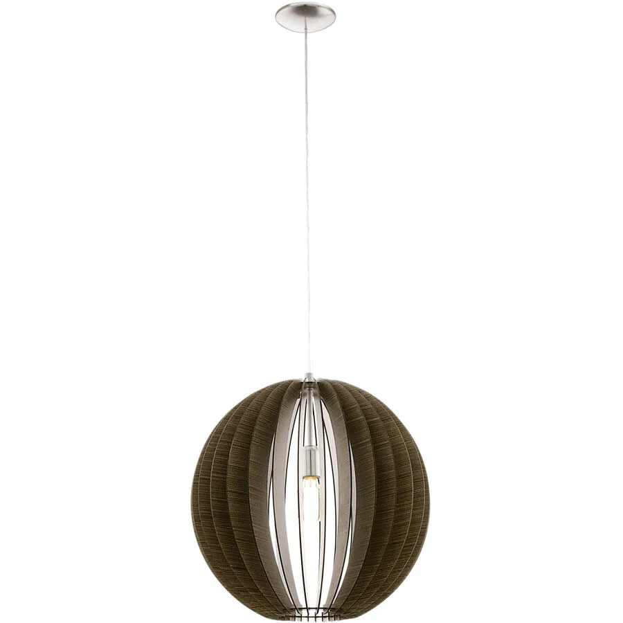 Eglo Pendellampe Cossano Grau Stahl 150 cm - Farbe: Nickel matt