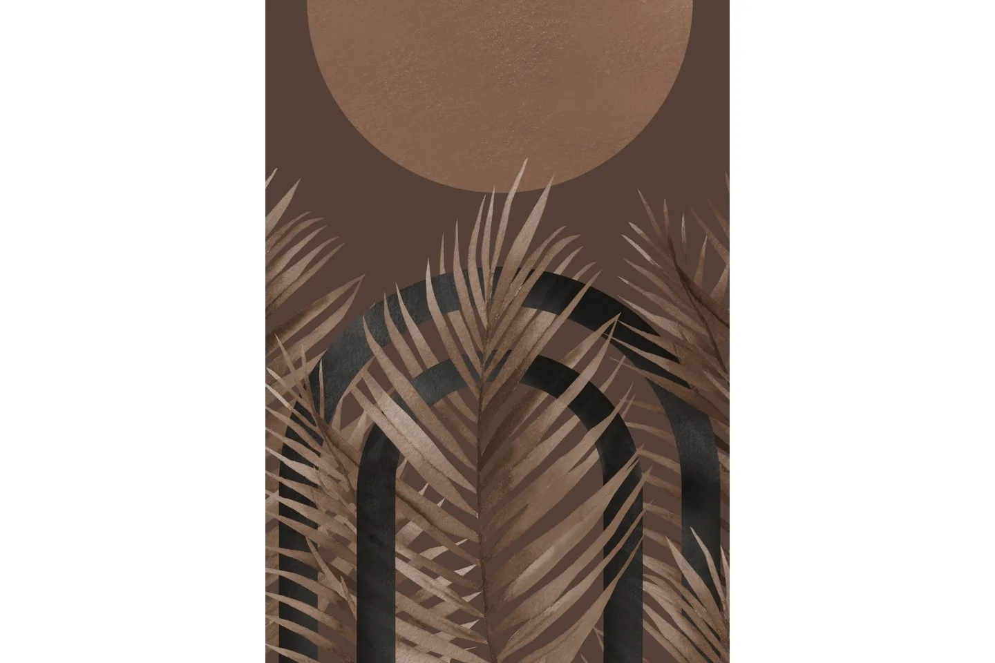 Poster Structures 21x30 cm - Brun