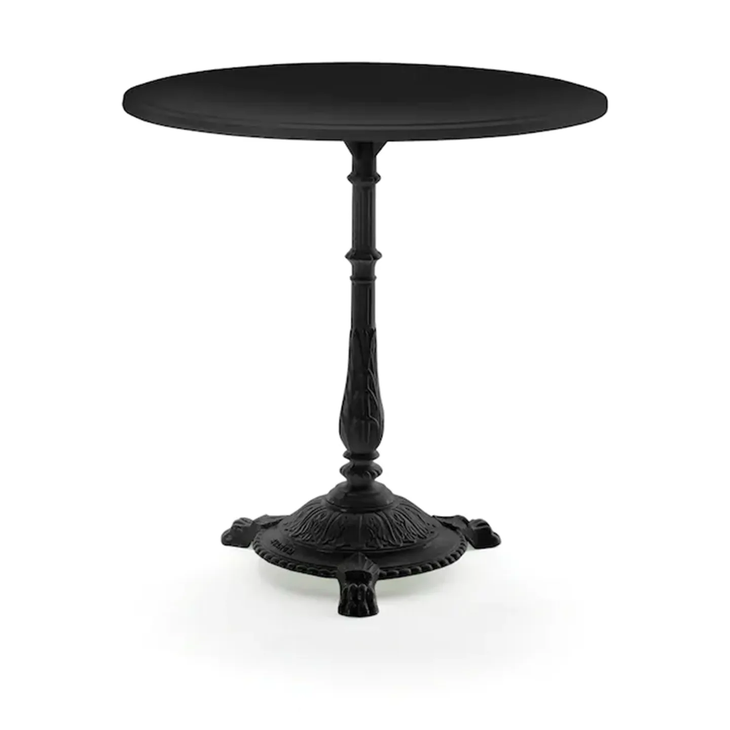 Byarums Bruk - Bord Classic Café Ø75 cm 3-tass – Svart gjuten/Svartlackerad Aluminium - Matbord utomhus