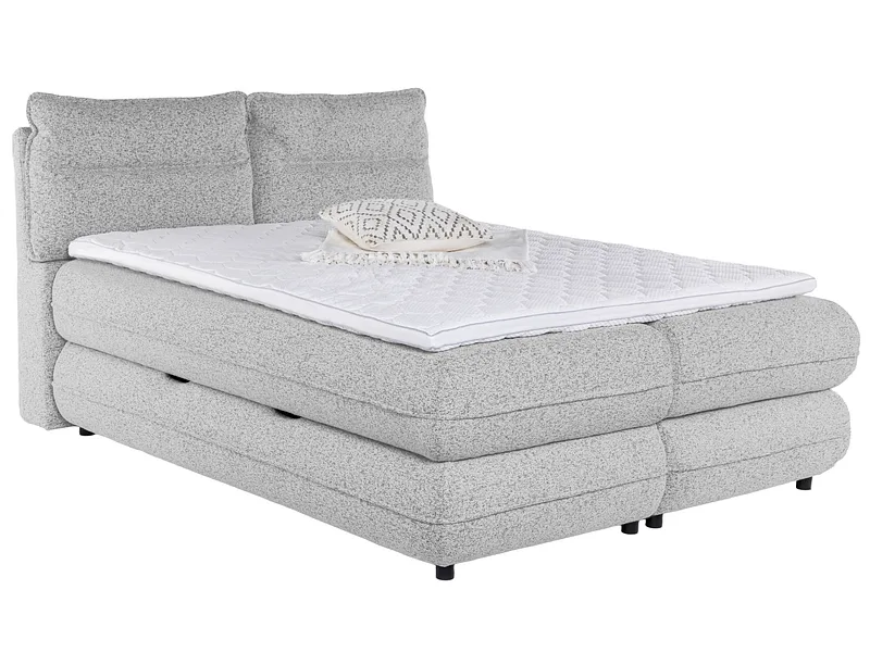Boxspringbett NEBBIA cappuccino 140x200cm halbfest