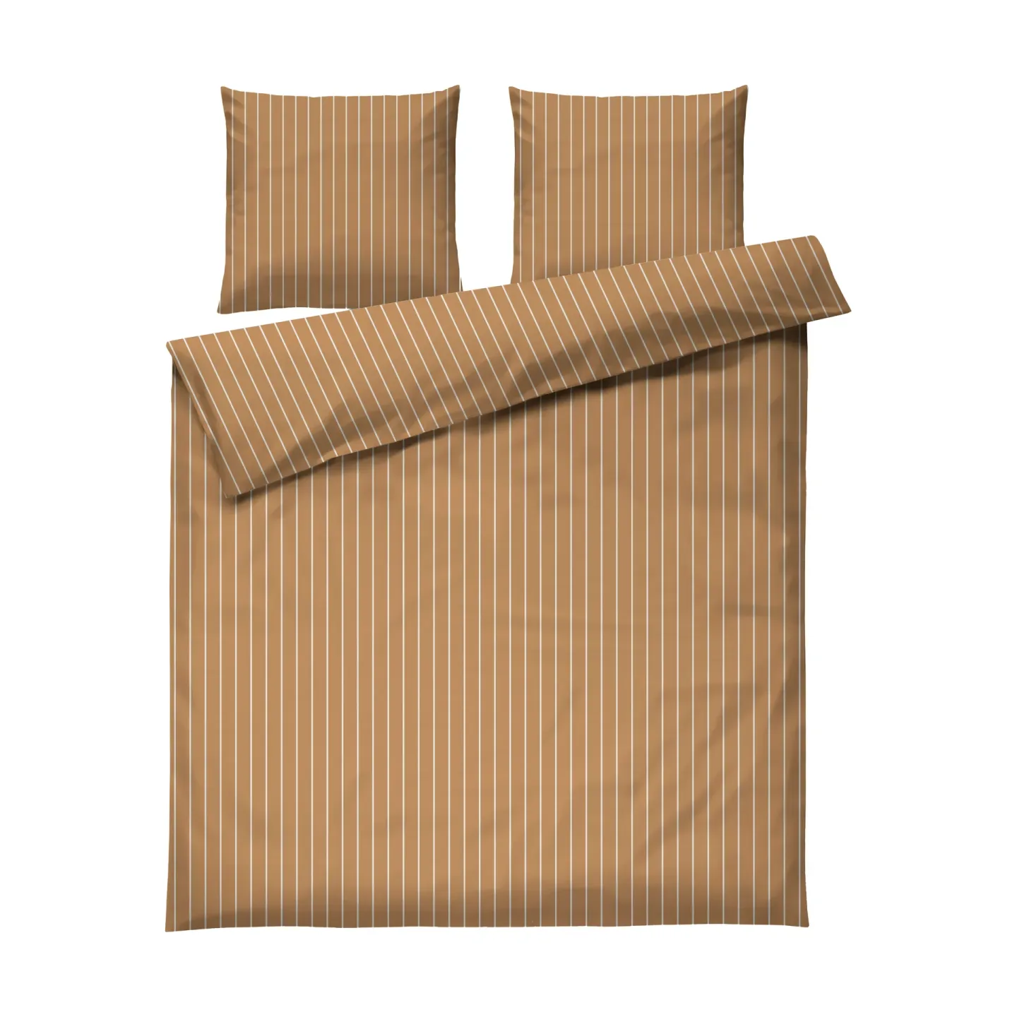 Juna Soft Bettwäscheset, 220x220/2x50x60 cm Karamell-offwhite