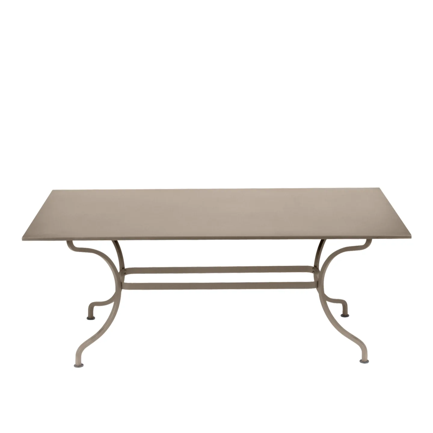 Fermob - Romane Table 180 x 100 cm, Nutmeg - Matbord utomhus - Beige - Metall