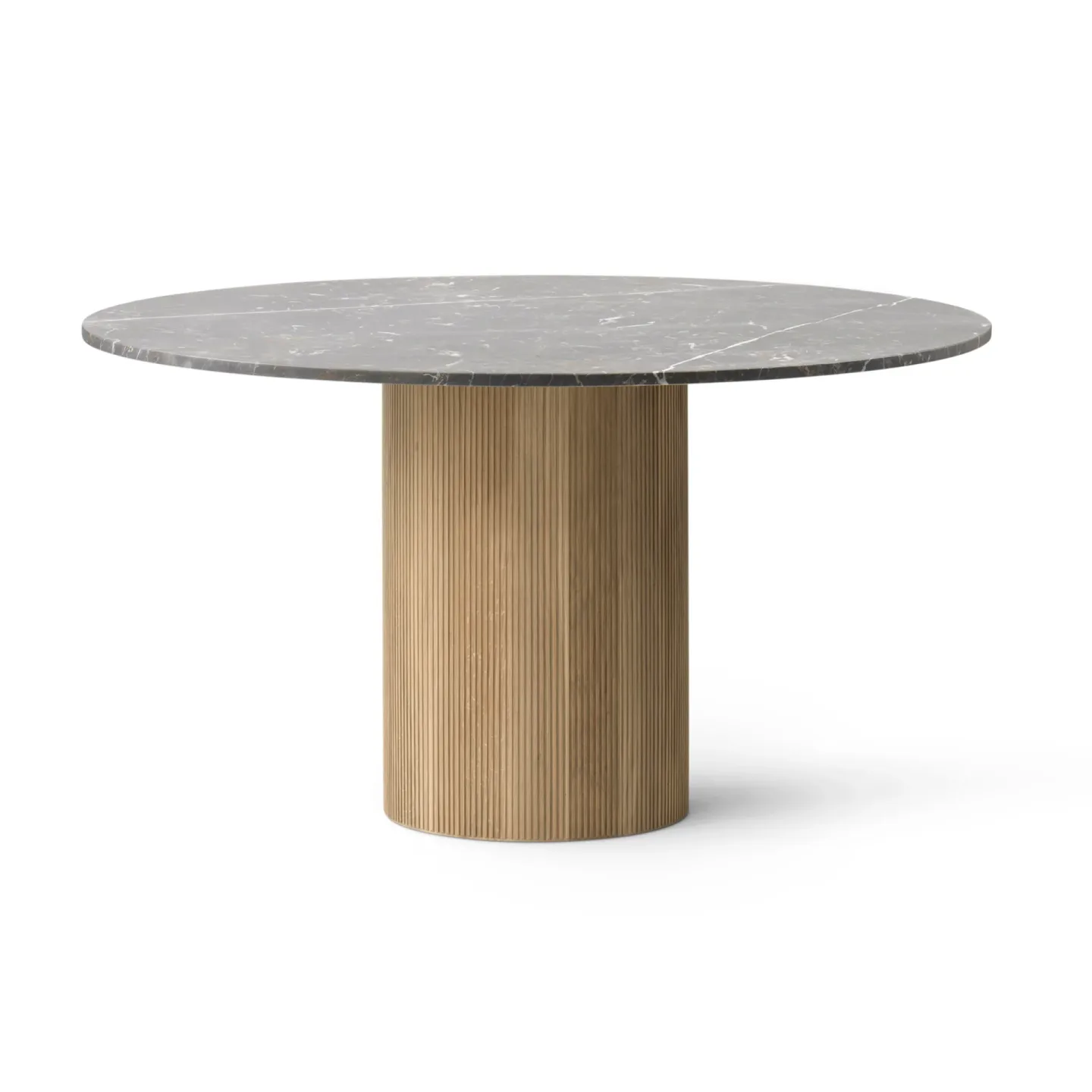Vipp Vipp494 Cabin matbord Ø130 cm Grey marble-light oak