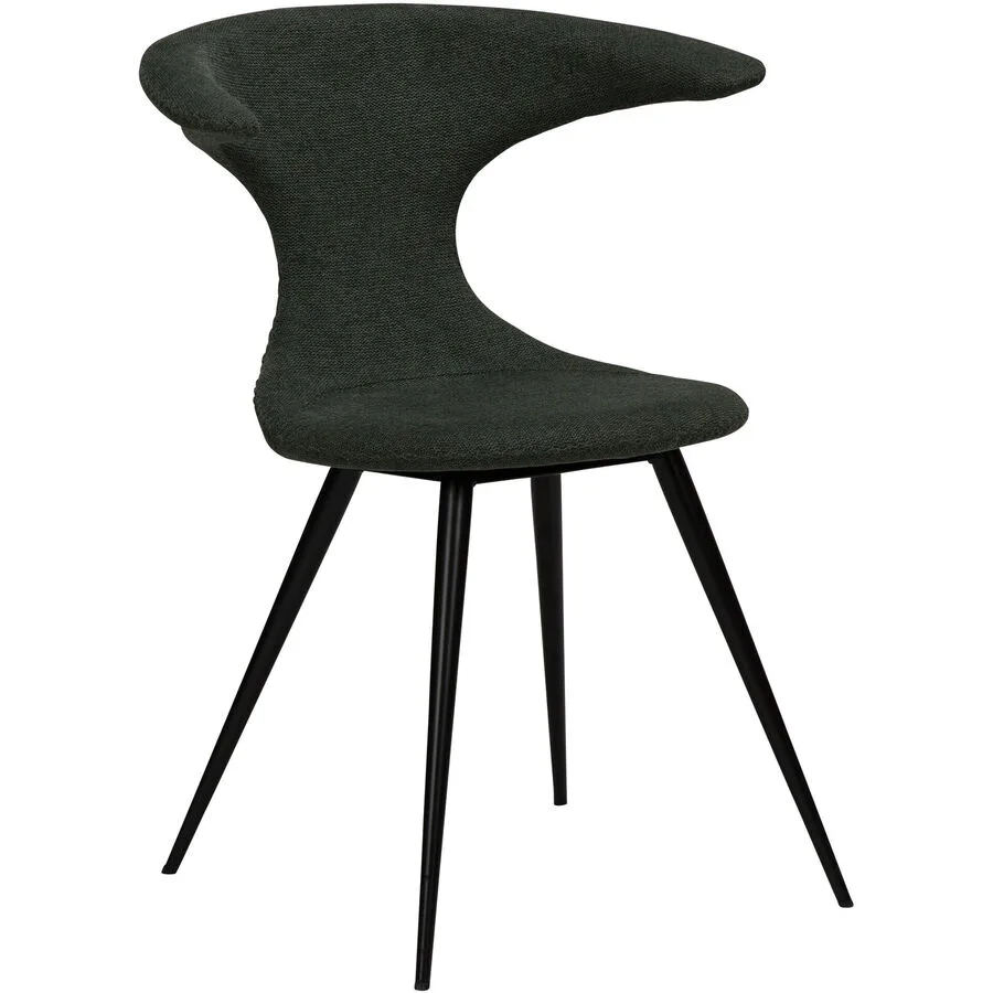 DAN-FORM Stuhl 2er-Set Flair grün Stoff