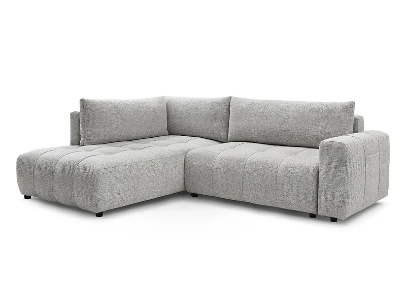 Ecksofa BOBOCHIC ARSENE Stoff chiniert hellgrau