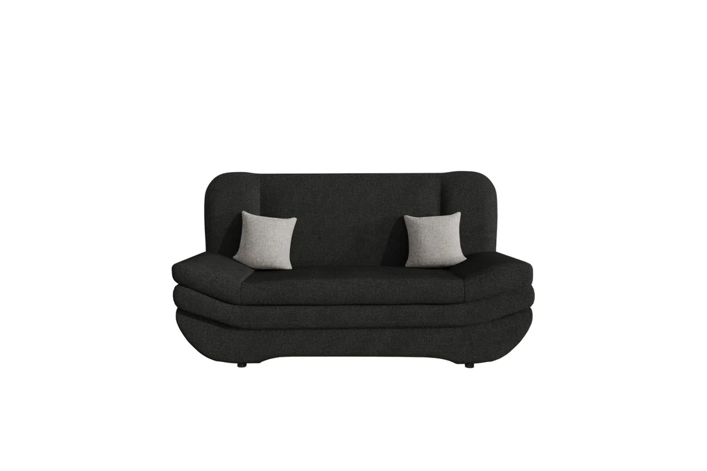 Figurelle Bäddsoffa 2-sits - Svart/Grå