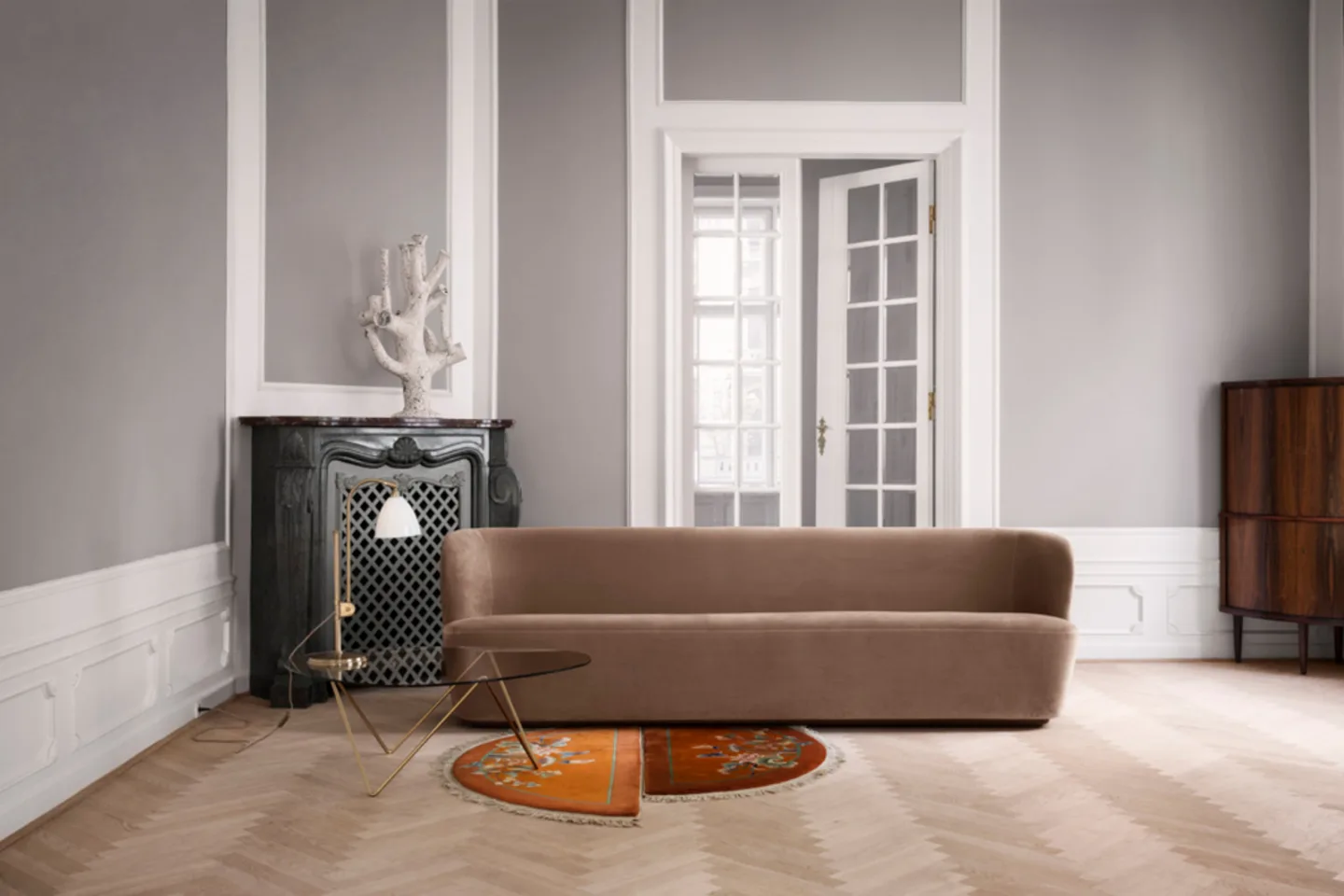 Bestlite BL1 Tischleuchte Ø16 Chrom/Matt Weiß - GUBI - Wohnzimmer - Metall