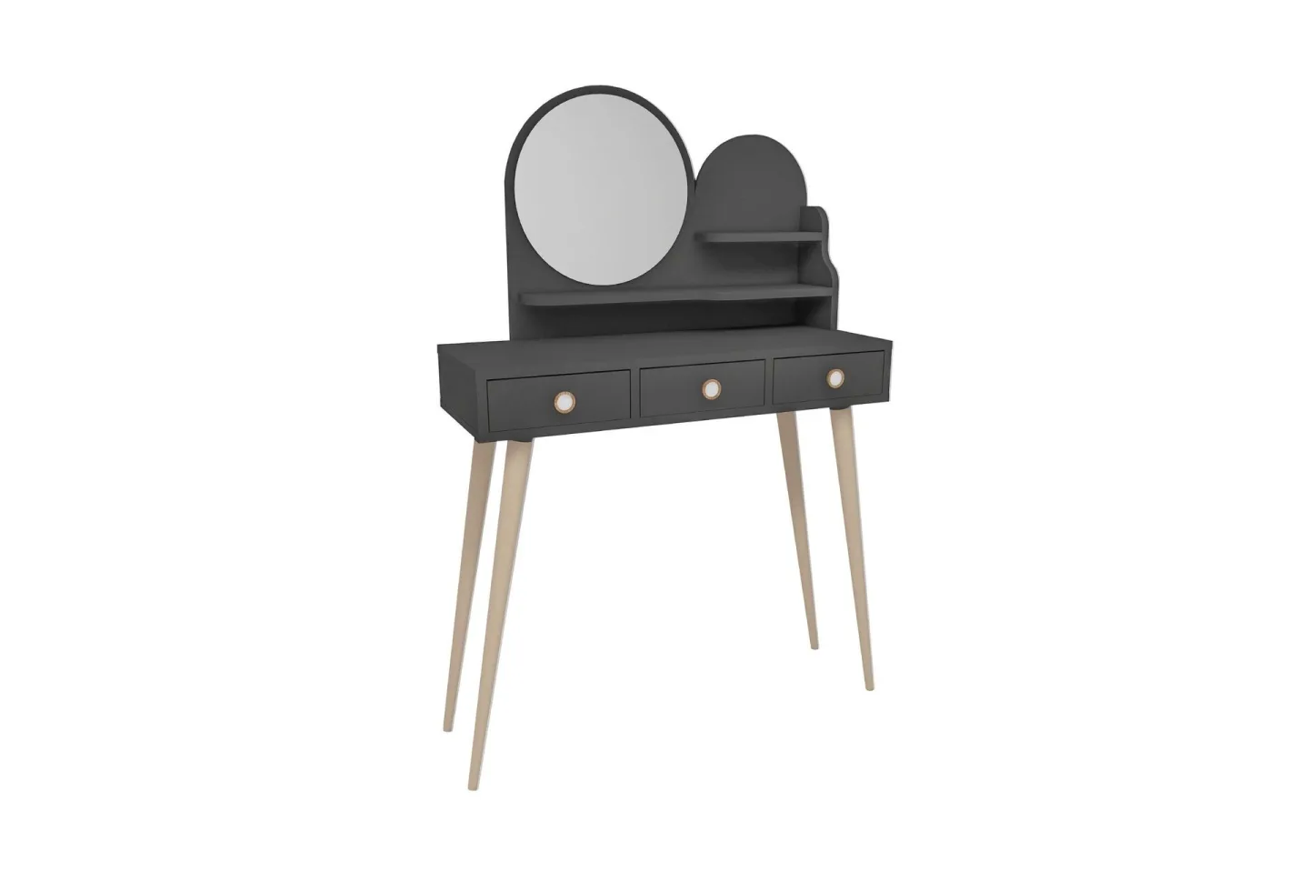 Ruges Sminkbord 74 cm - Antracit