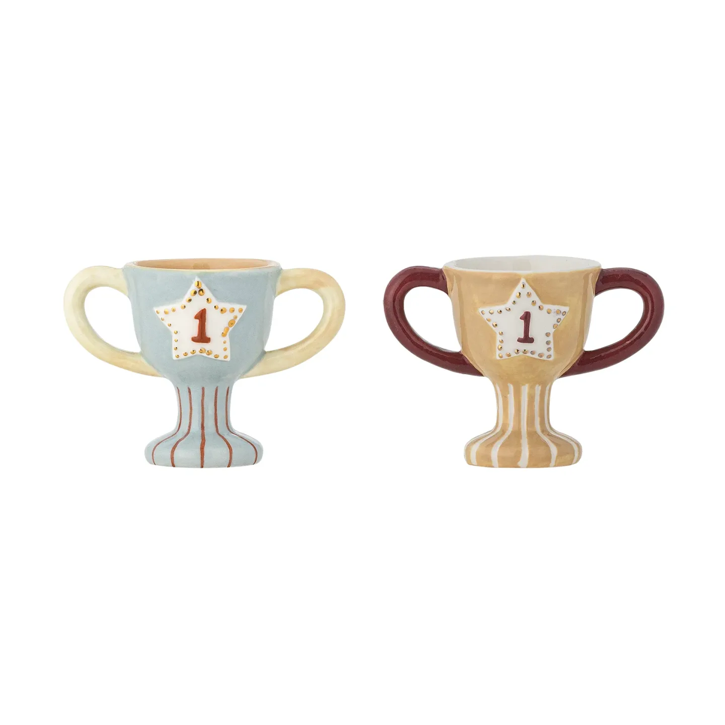 Bloomingville Trophy äggkopp 2-delar Blå