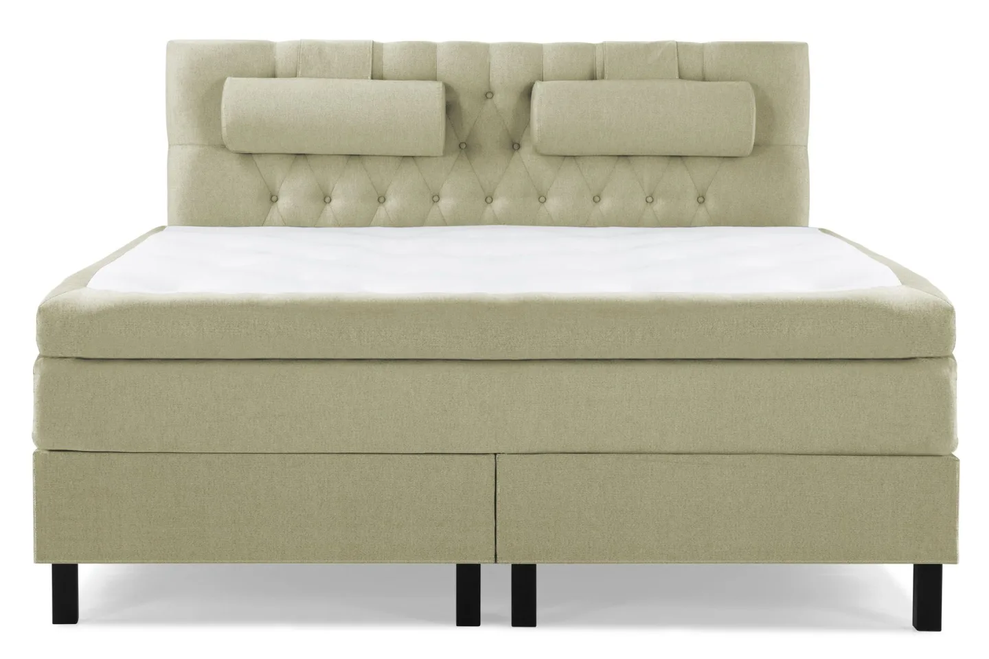 Lucky Komplett Sängpaket 160x200 Polyeter Diamant Sänggavel - Nackkudde Stor Grön