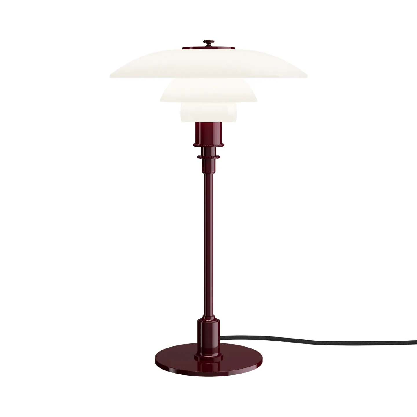 Louis Poulsen PH 3/2 bordslampa Glossy burgundy