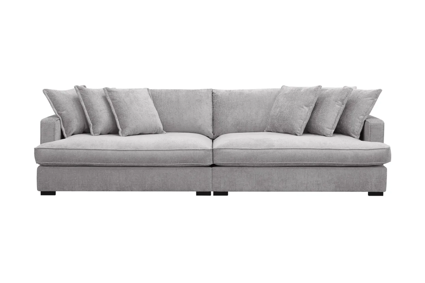 Rossita Lyx 4-sits Extra djup Soffa i Chenille - Grå