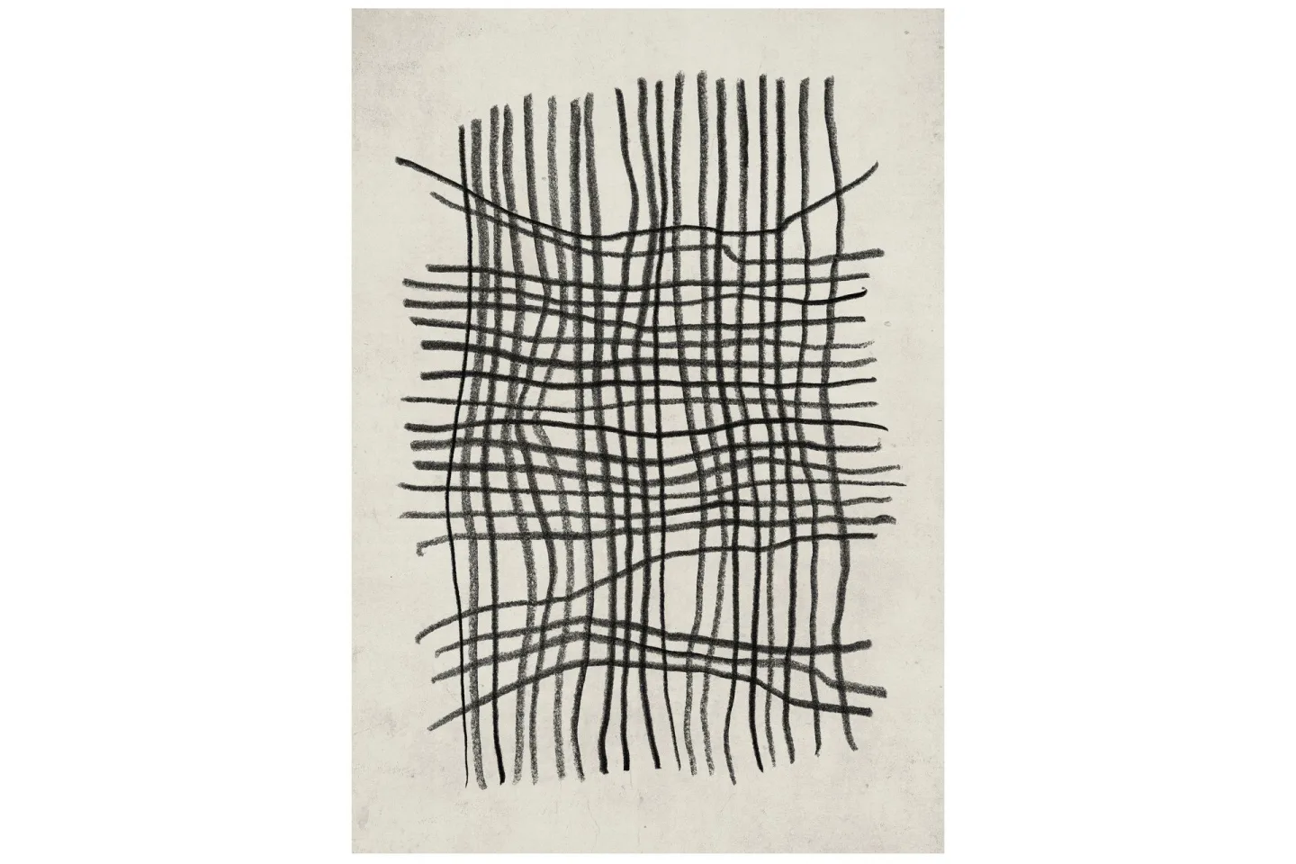 Poster Linework 30x40 cm - Beige/Svart