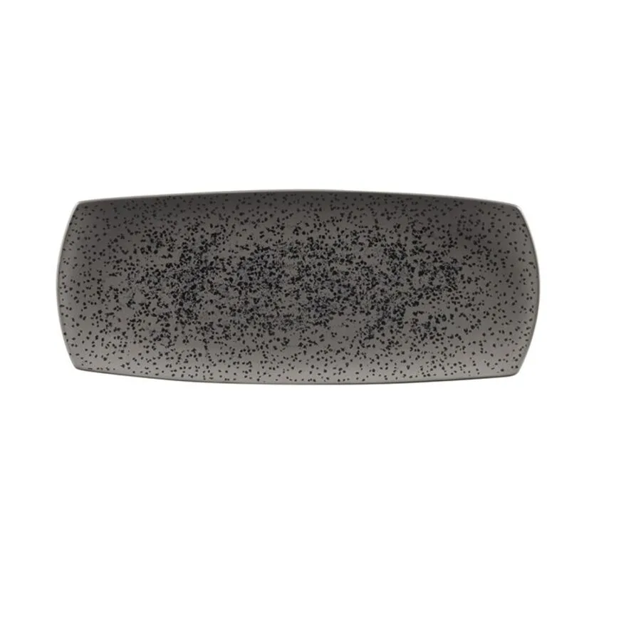 Platte Churchill steingrau Porzellan Oval B 35.5 cm