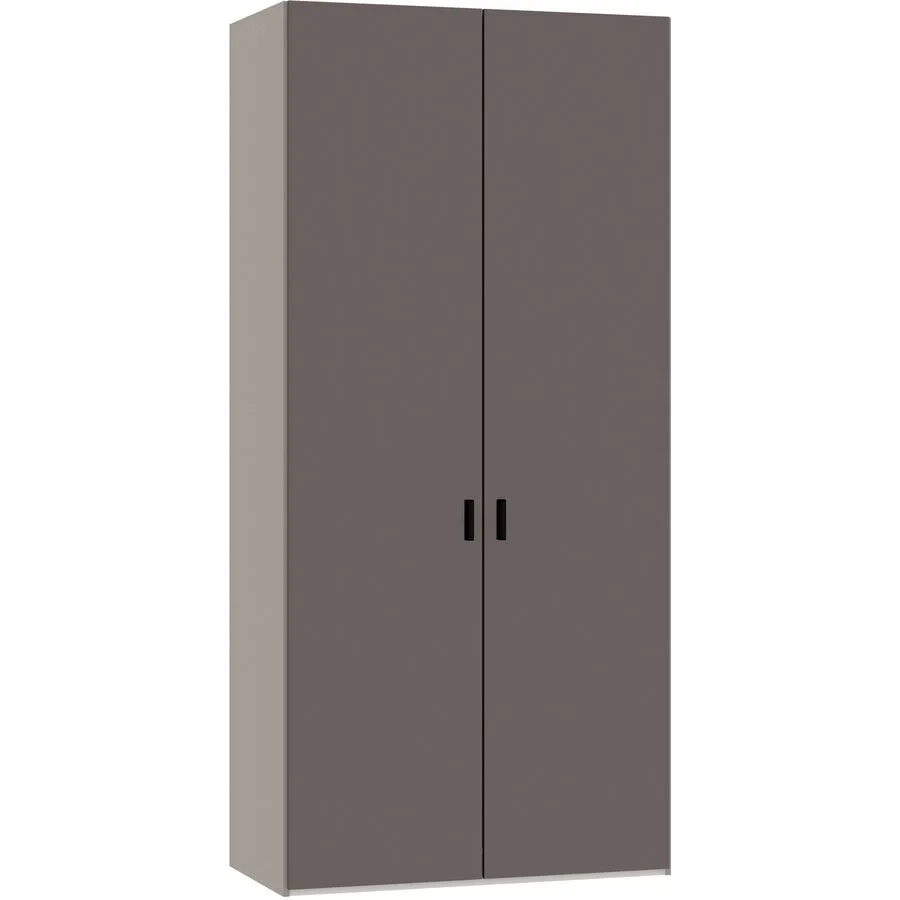 Kleiderschrank Arena Drehtüren nougat Holzwerkstoff B 102 cm - Schweizer Möbelhersteller
