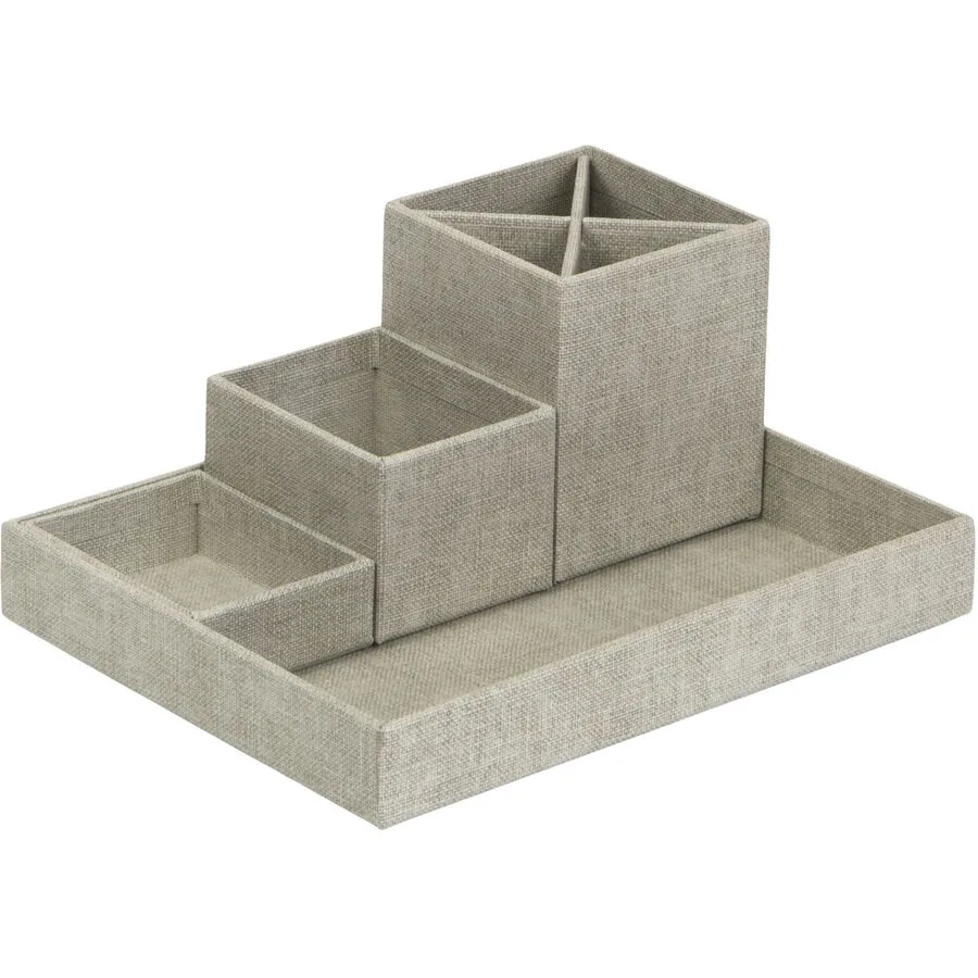 Schreibtischorganizer Bigso Box Beige Papier 23.5 cm 11 cm