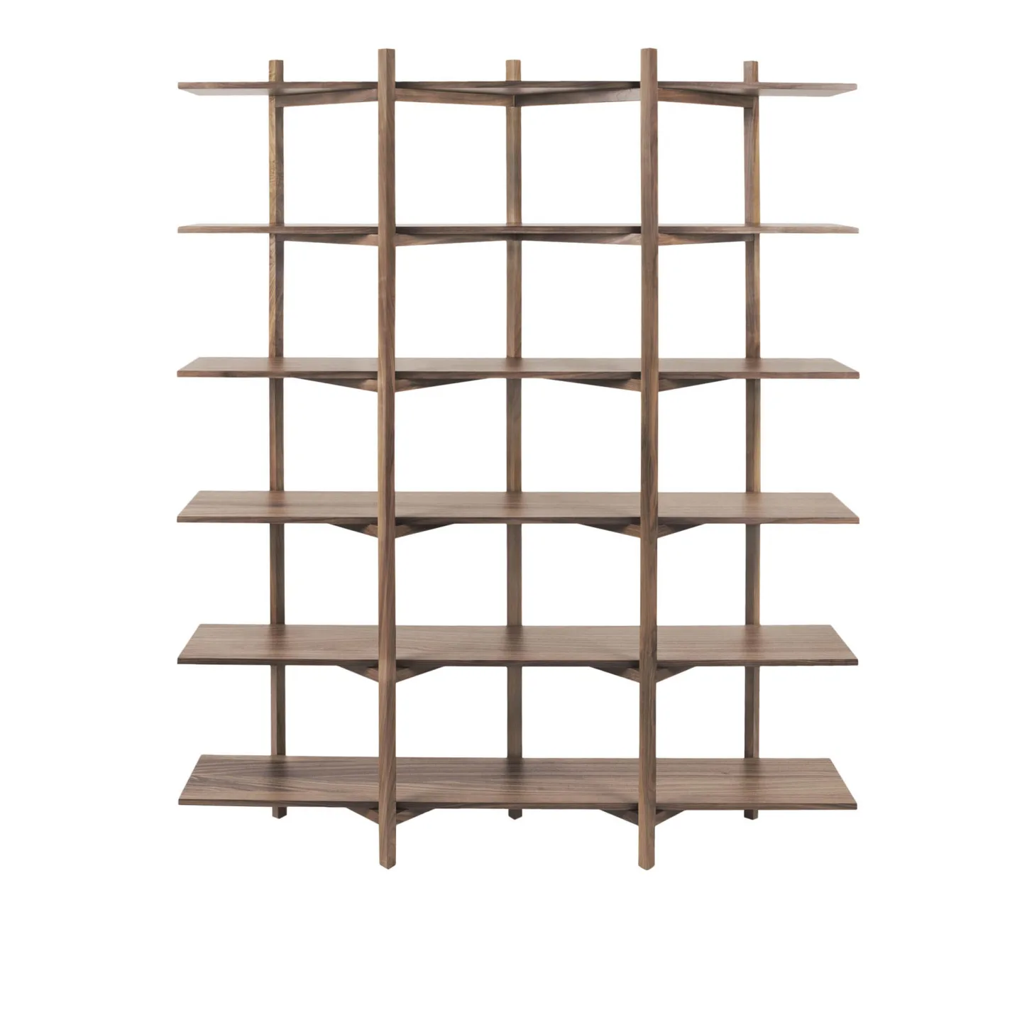 HEM - Zig Zag Shelf High - Walnut - Hyllor - Studio deFORM - Träfärgad - Trä