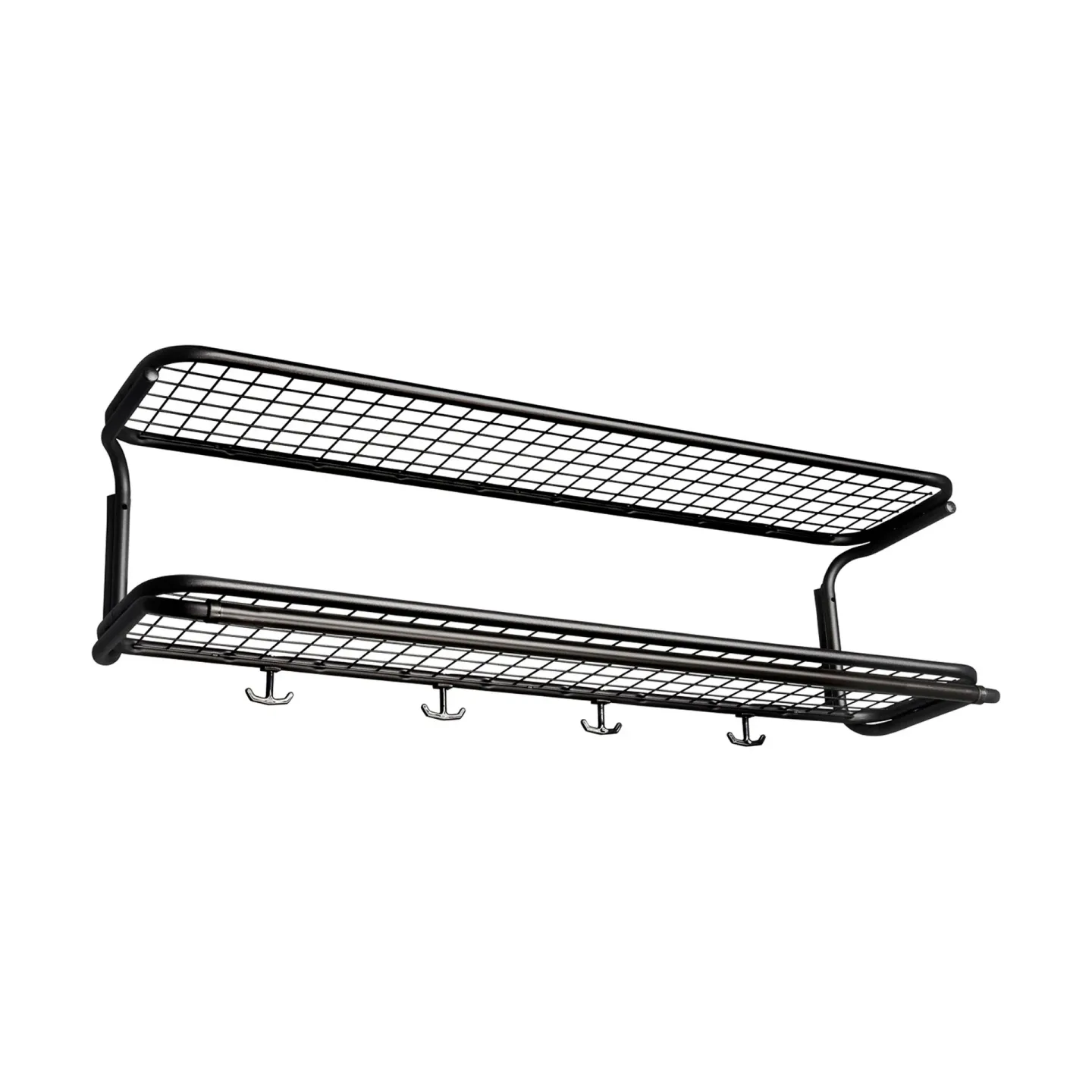 Essem Design Classic 650 Hutregal Schwarz/schwarz, 2-Ebenen, 90cm