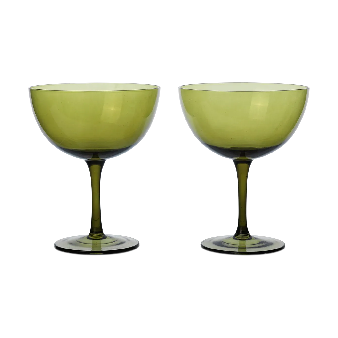 Ferm Living Host Cocktailglas 24 cl 2er Pack Moss green