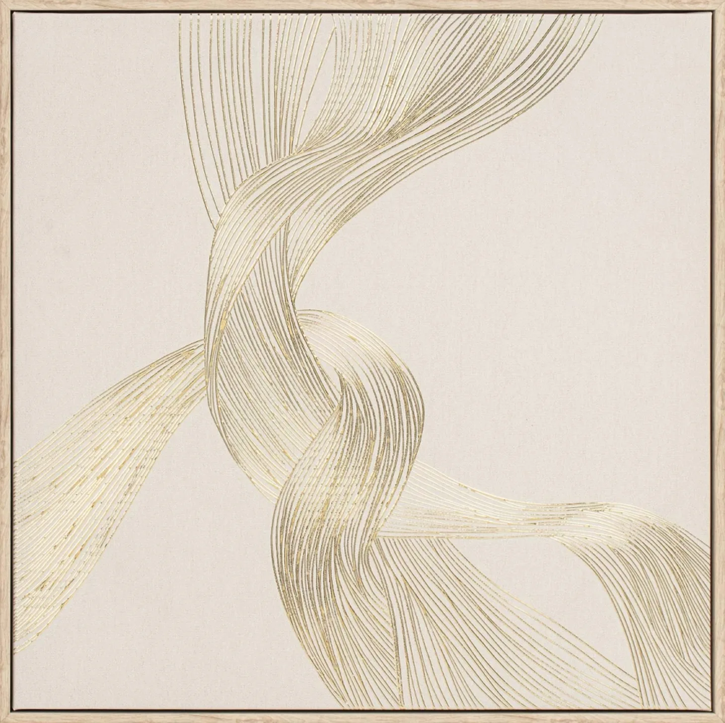 image LAND Bild mit Rahmen Golden Swirl 2 | Schubiger Möbel