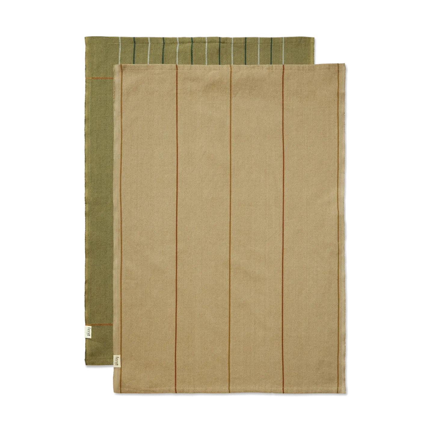 Ferm Living Ito Geschirrtuch 50x70 cm 2er Pack Seaweed-flax