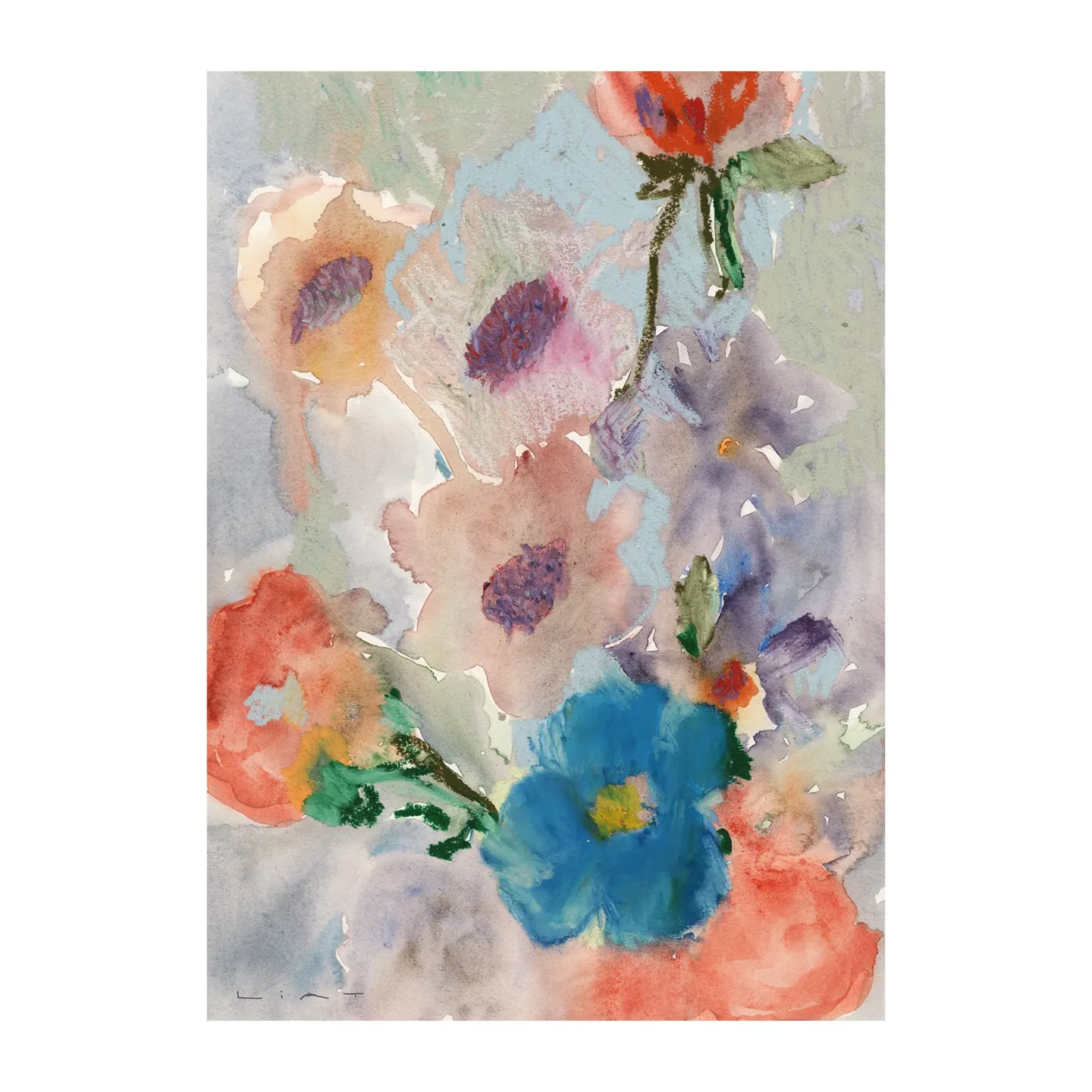 Paper Collective Bunch of Flowers Poster 50 x 70cm
