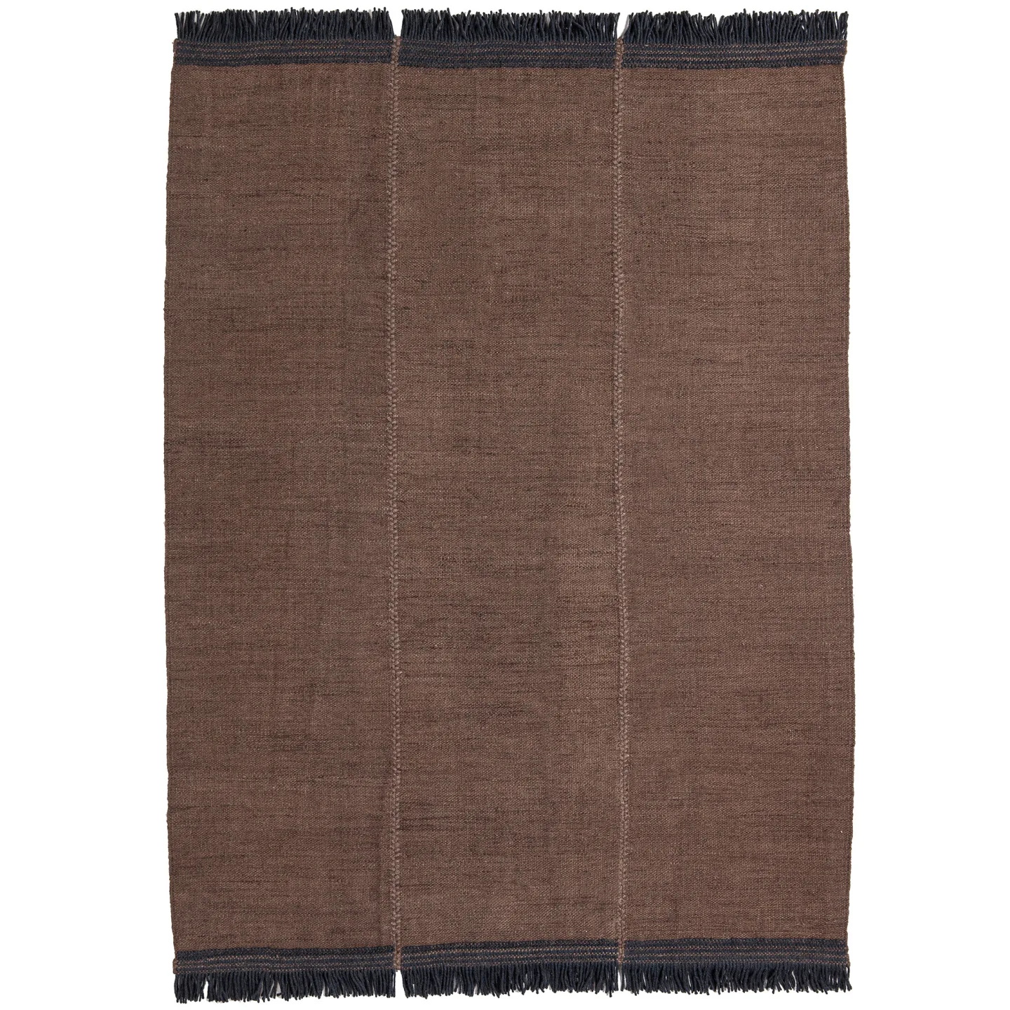 Nanimarquina - Mia wool rug Brown 170 x 240 cm - Ullmattor - Nani Marquina - Brun - Ull