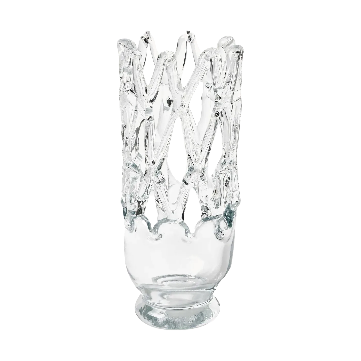 Olsson & Jensen Timantti Vase klein 33 cm Klar