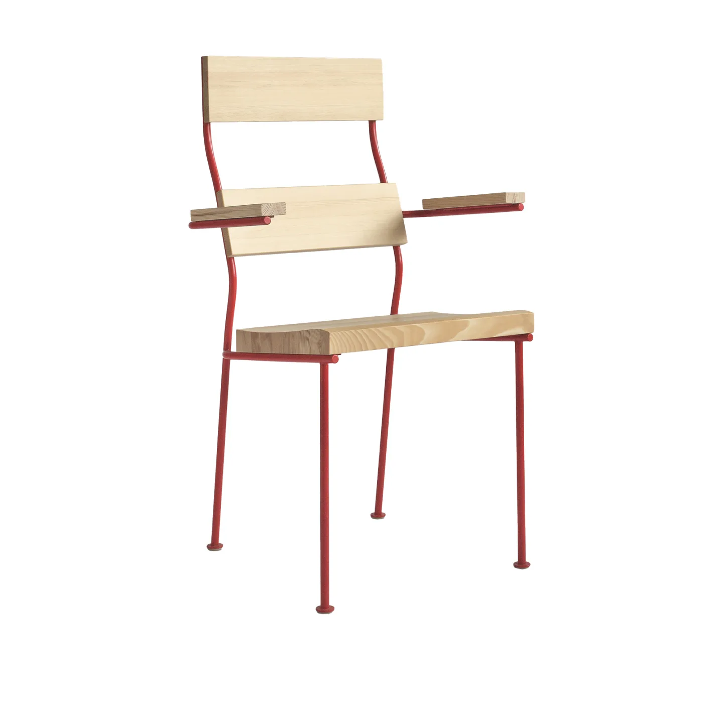 Tallum - Töreboda Armchair Tomato red - Matstolar - Sigurd Lewerentz - Röd,Träfärgad - Metall/Trä