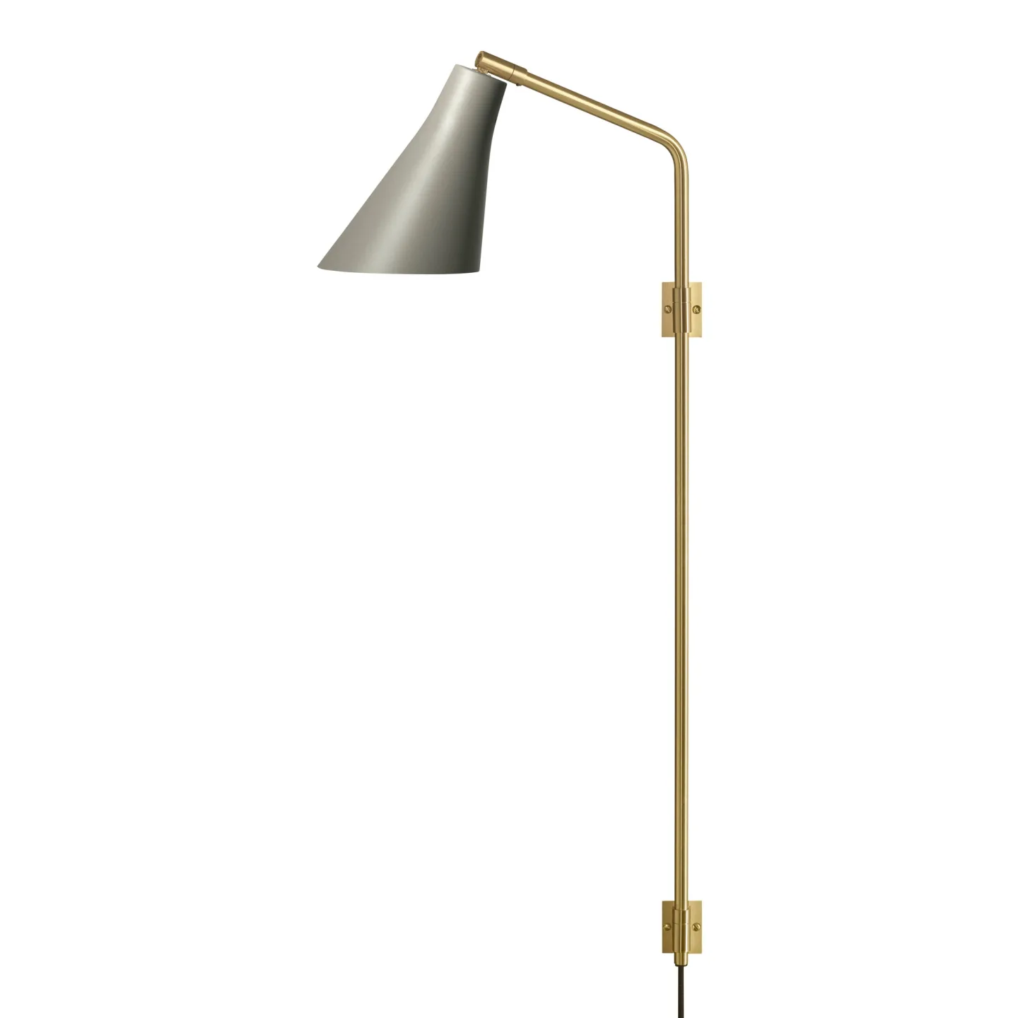 Rubn - Miller Wall Swing Silk Grey/Brass - Vägglampor - Niclas Hoflin - Guld,Grå - Metall