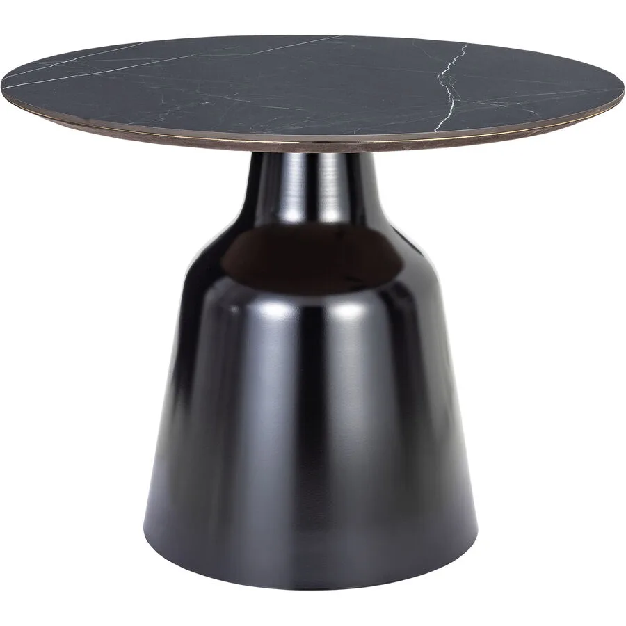Salontisch Mondo schwarz Keramik, Metall B 70 T 70 cm