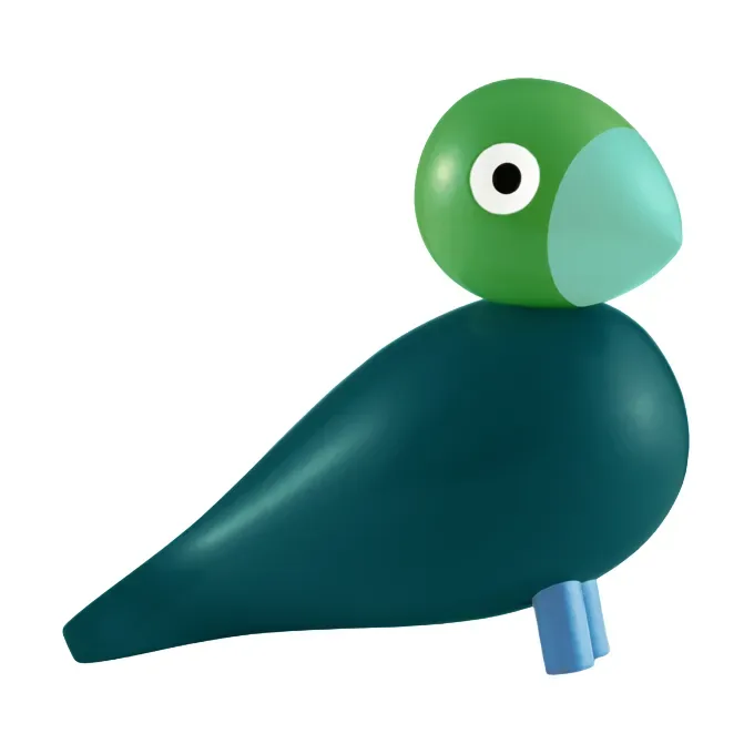 Kay Bojesen Denmark Kaj Bojesen Year Bird 2026 Birk Dunkelgrün