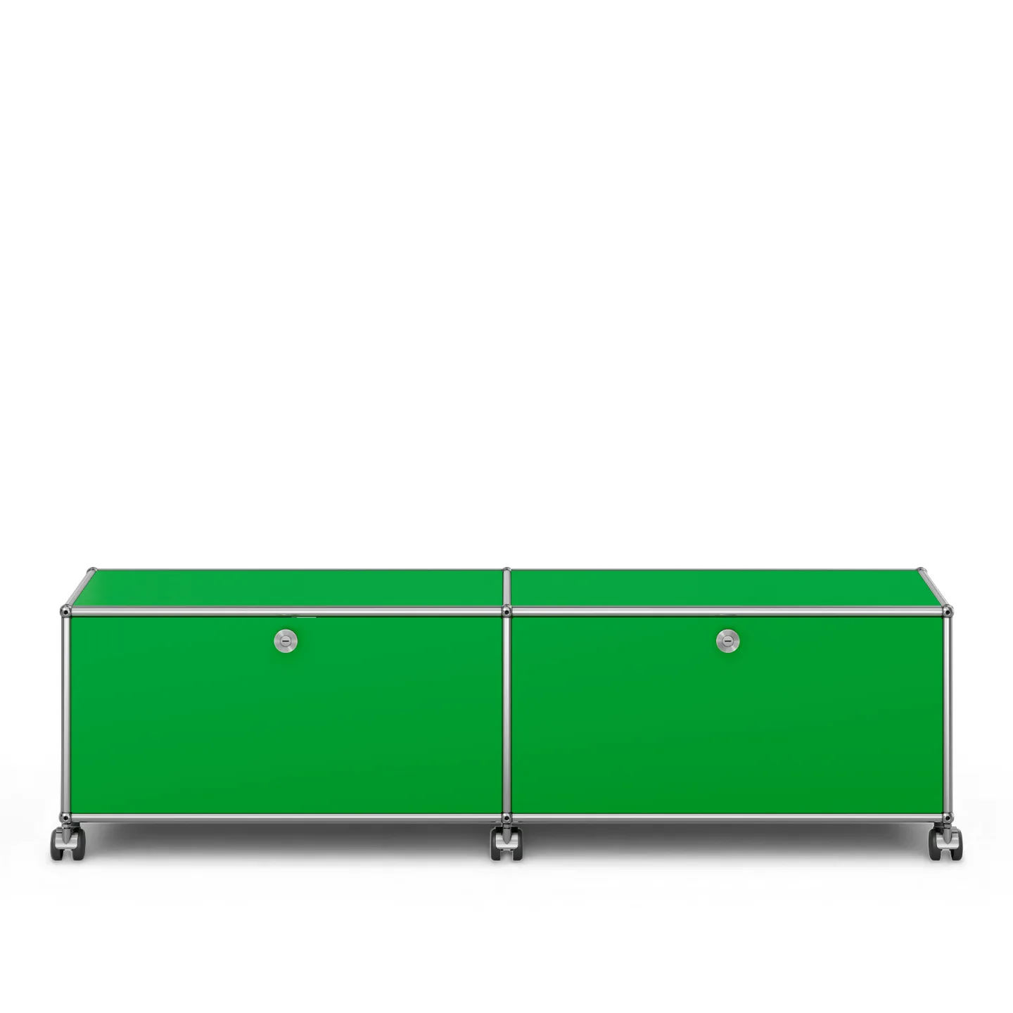 USM - USM Haller TV Furniture M61 USM Green - TV-bänkar - Fritz Haller & Paul Schärer - Grön