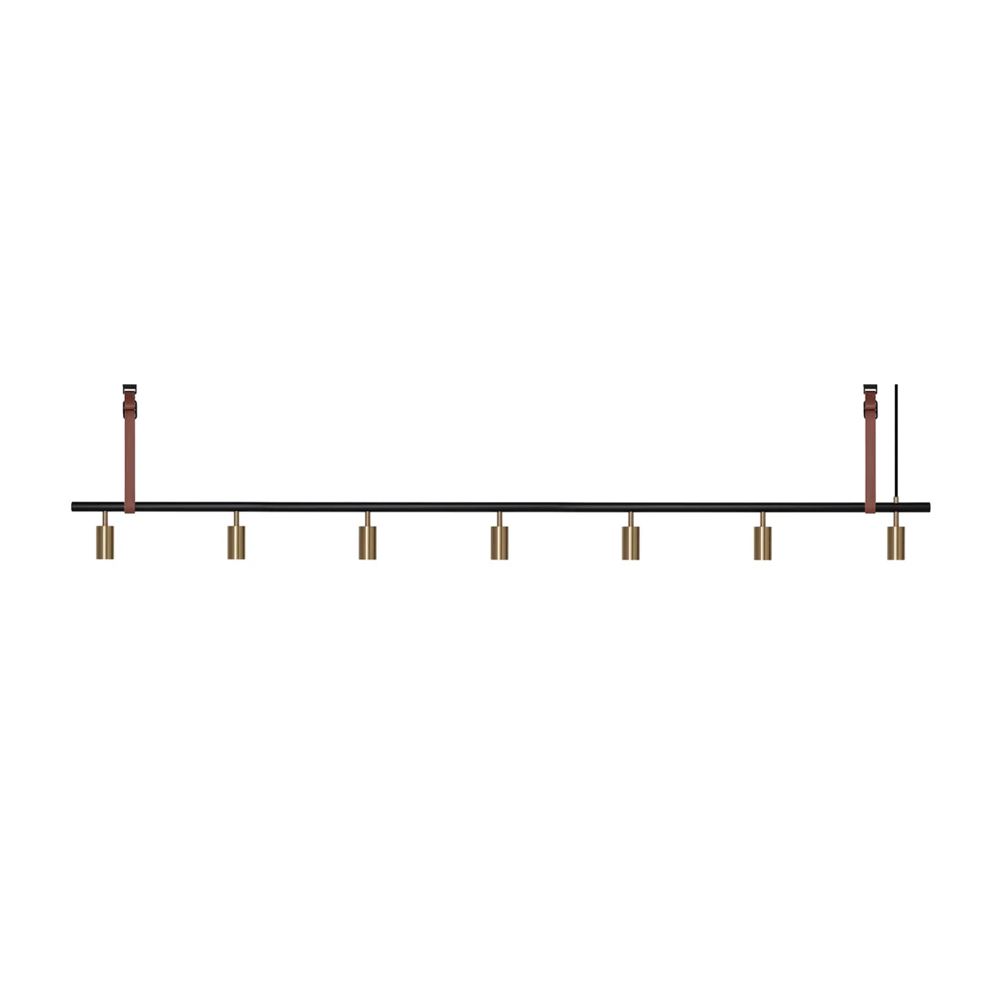 Rubn - Long John 7 Black/Brass / Brown leather - Takkronor - Niclas Hoflin - Guld,Svart