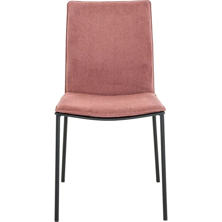 Stuhl Hailey rosé Stoff/Metall