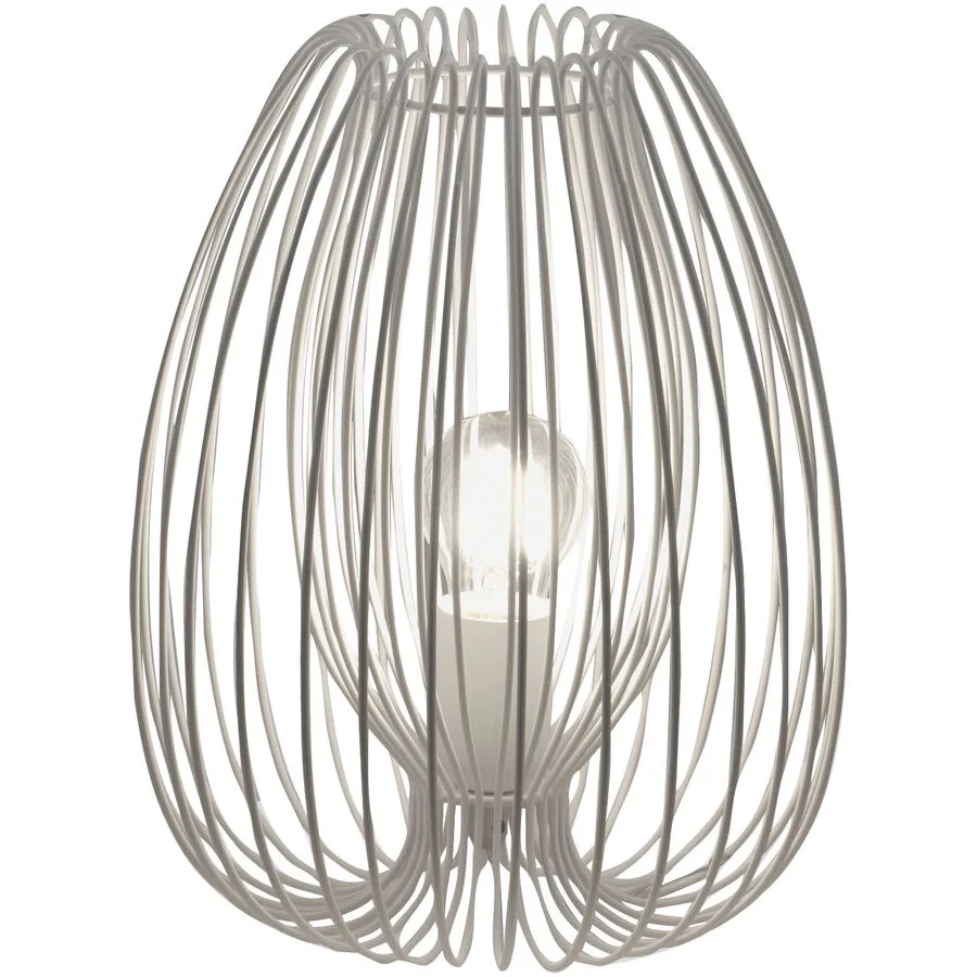 Tischlampe Aruna Weiss Metall 25 cm 31 cm