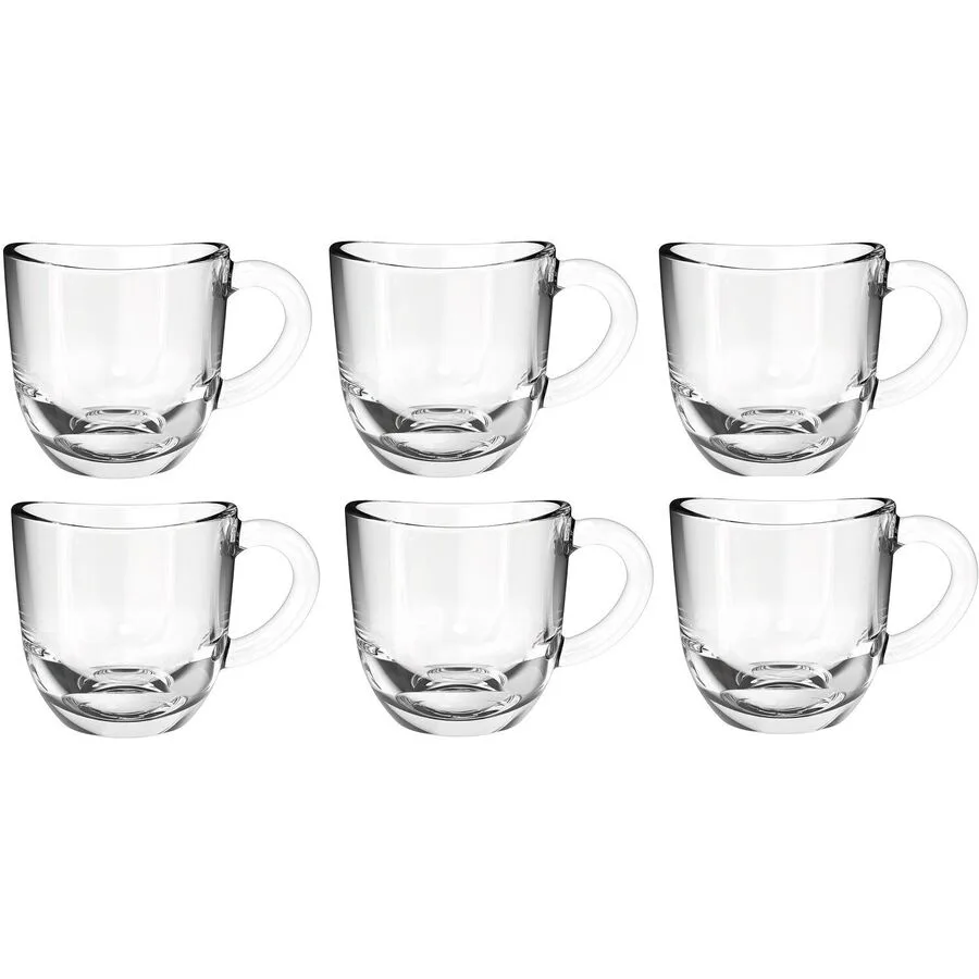 Espressotassen-Set Leonardo Transparent Glas 0.08 l