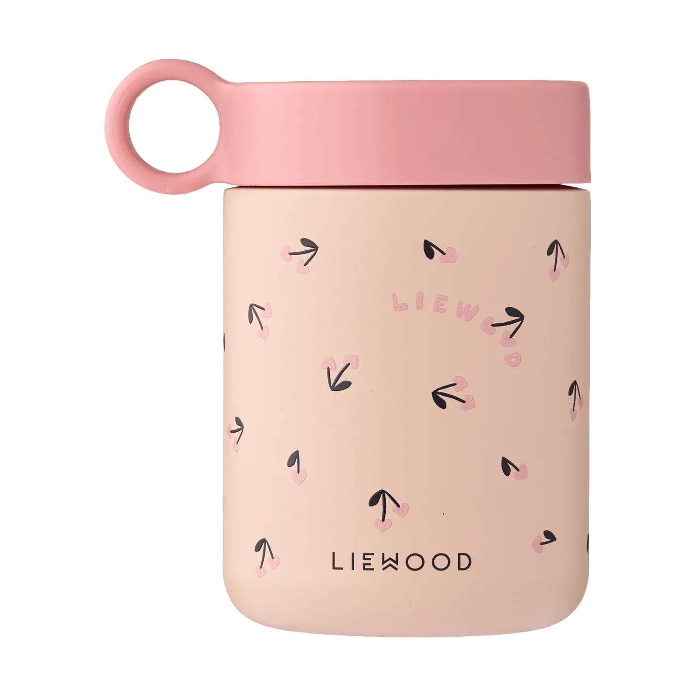 Liewood Kiani bedruckte Thermosflasche Mini cherry heart-rosey