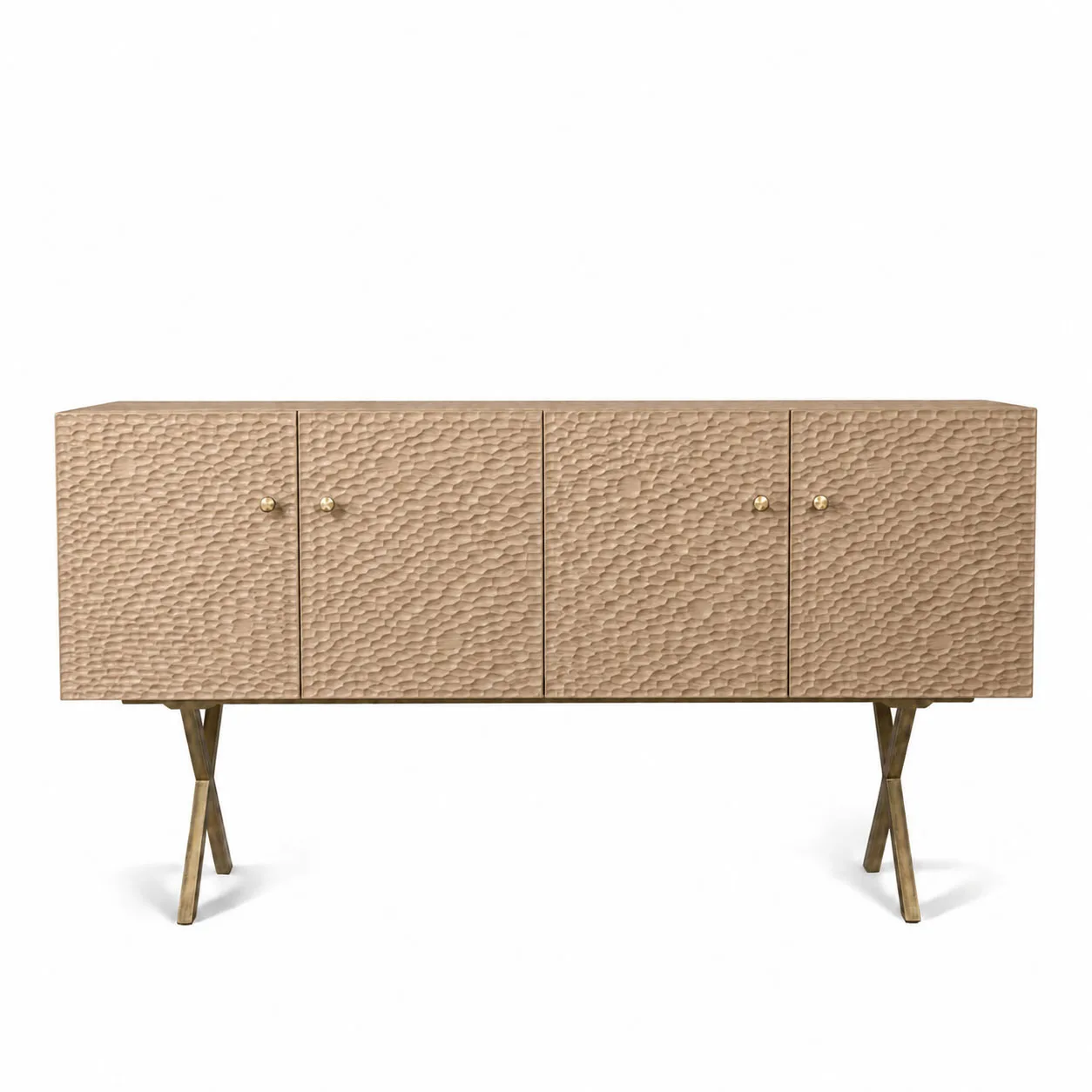 Zanat - Touch sideboard 172 cm brons/vitoljad ek - Skänkar och sideboards - Studioilse - Träfärgad - Trä