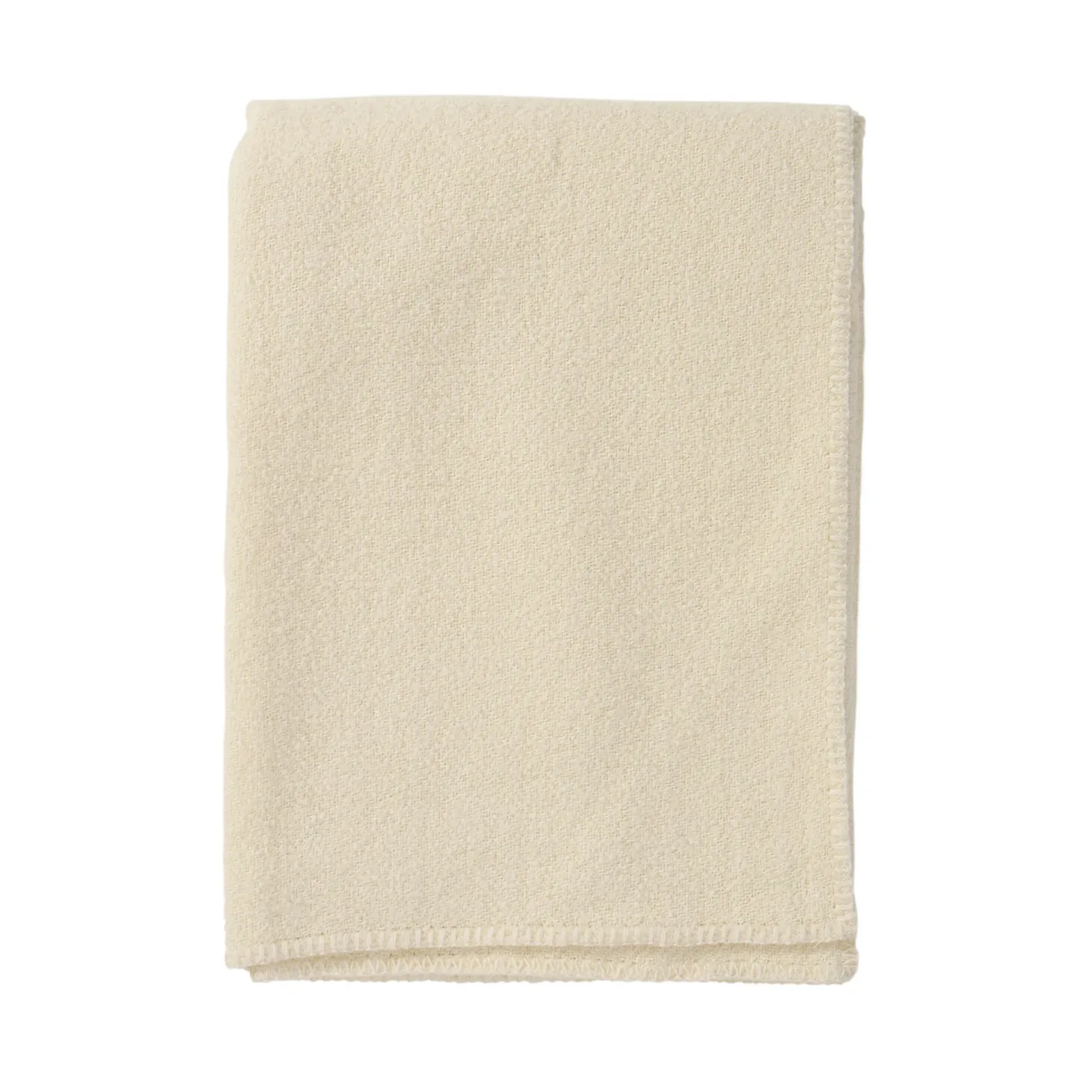 Klippan Yllefabrik Bouclé Wolldecke 140x200 cm Cream