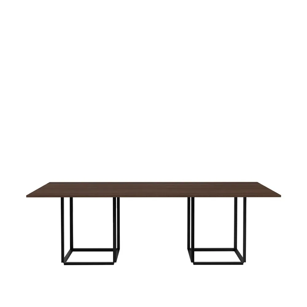 New Works Florence matbord rektangulärt smoked oak, svart stativ
