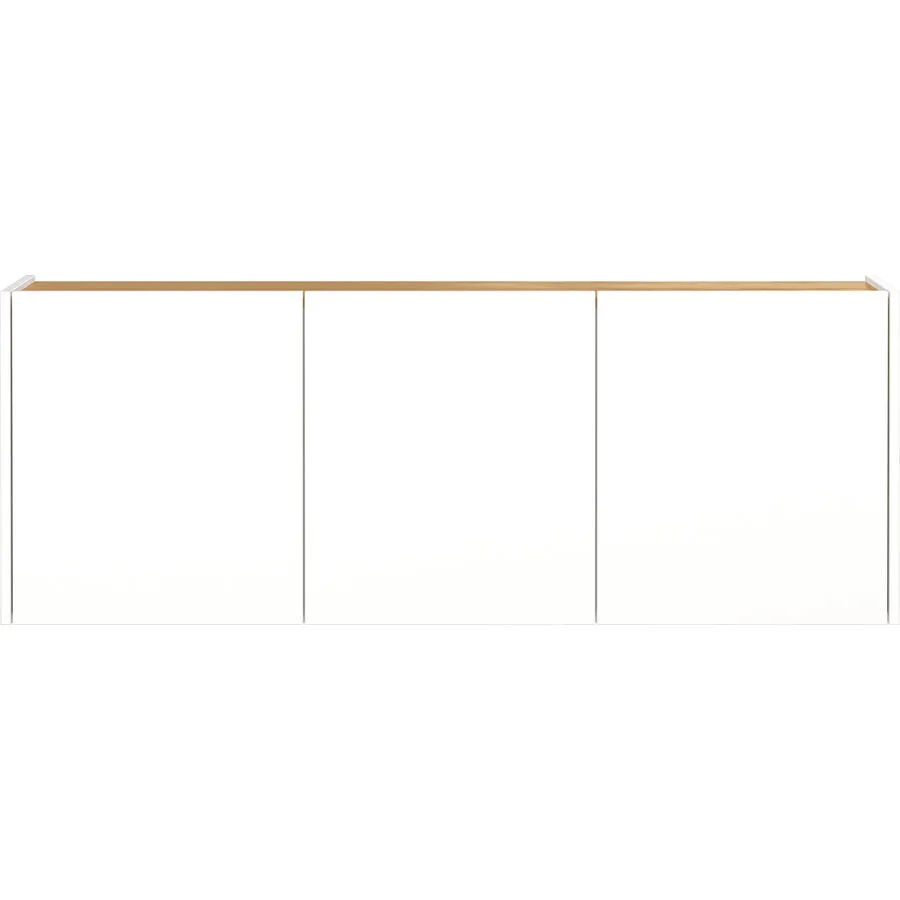 Schuhschrank Miryam Weiss Holzwerkstoff 136 cm 51 cm
