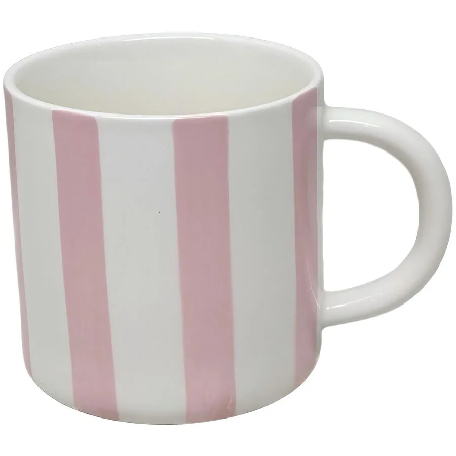 Tee- und Kaffee-Mug Stripes Rosa Keramik 300 ml