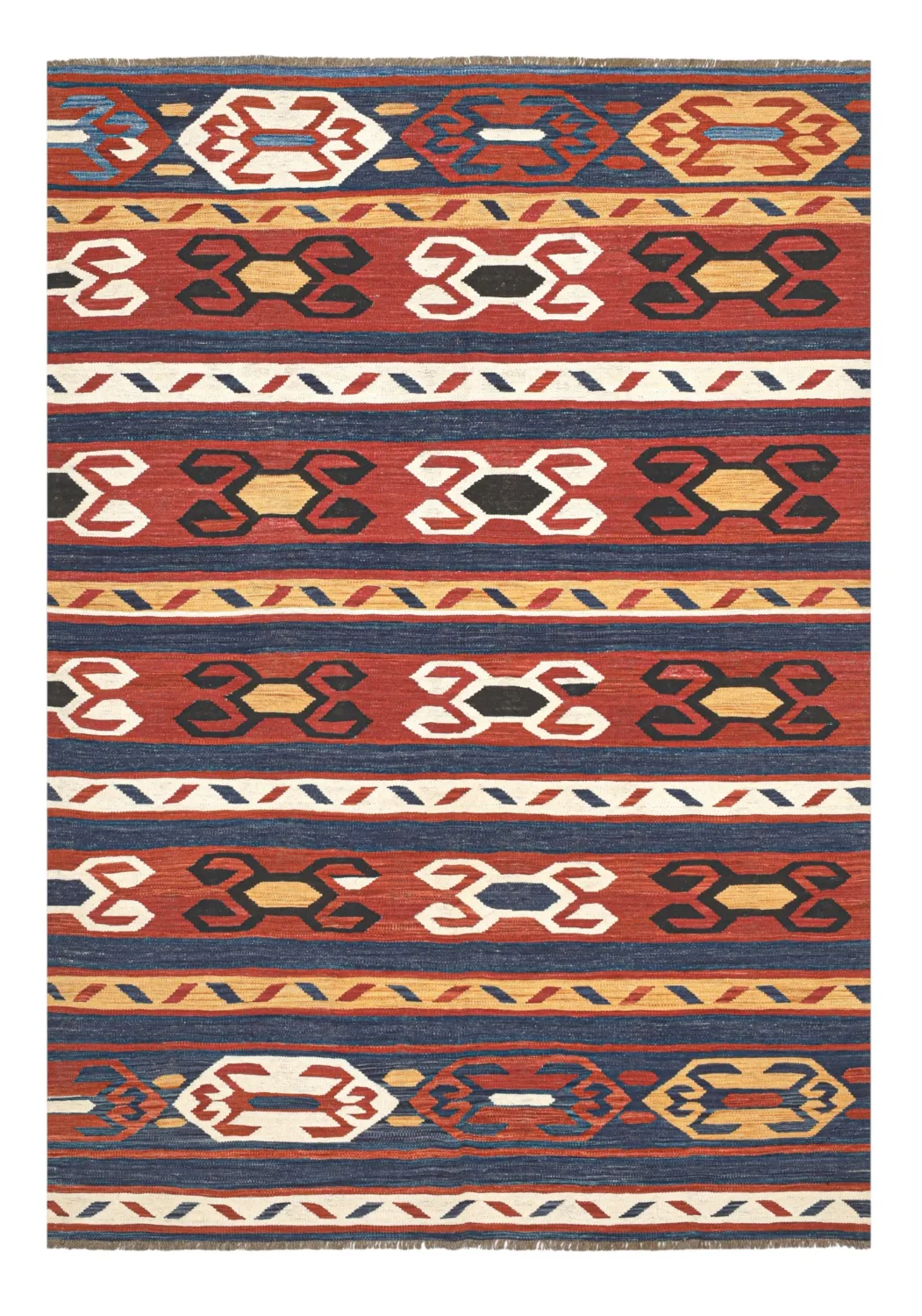 Orientalsk Teppe - Hazara Kelim Hand Woven - 198 x 289 cm (Størrelse: 198 x 289 cm)