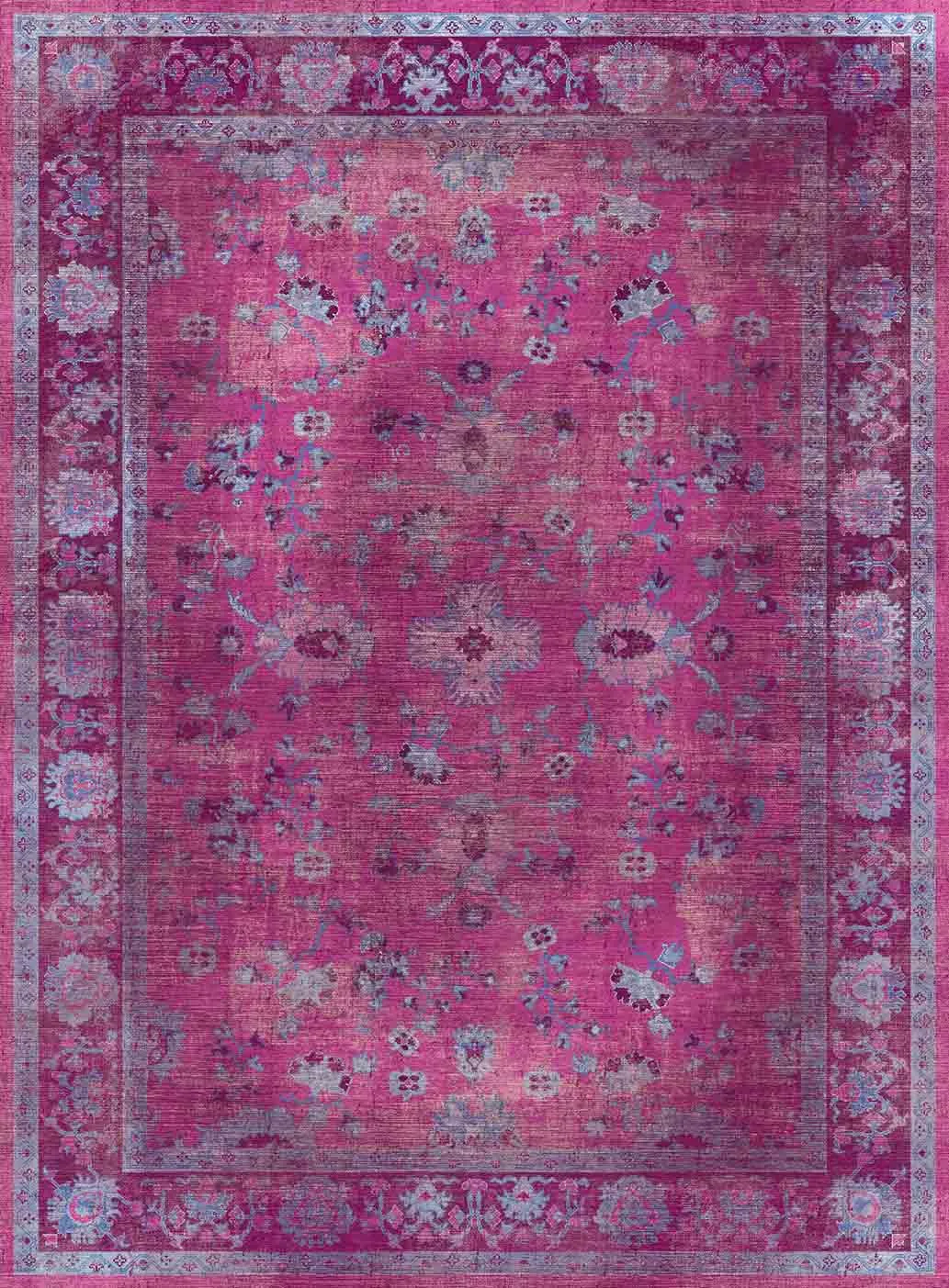 Wilton-teppe - Gombalia (lilla) (Størrelse: 130 x 190 cm)