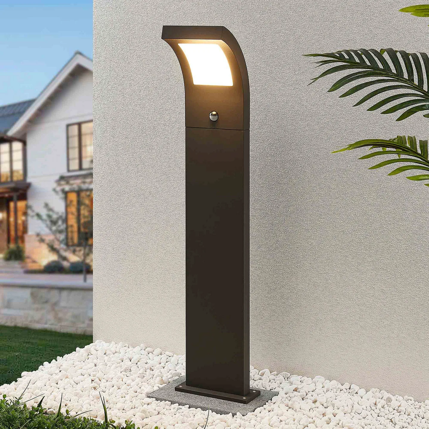 Advik Udendørs Havelampe w/Sensor H100 Graphite - Arcchio - Terrasse - Moderne - Aluminium - Med én lyskilde
