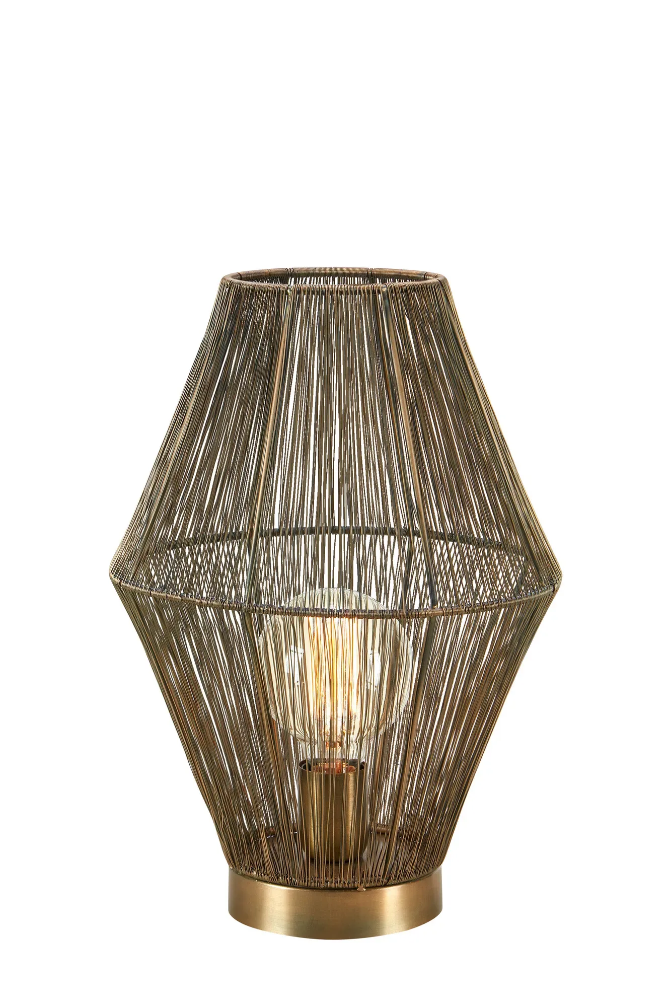 Casa Tischlampe Antik Messing