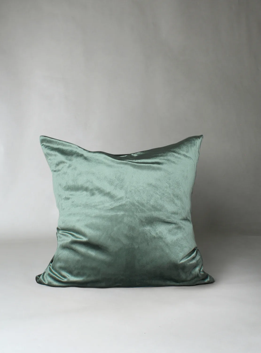 Putetrekk - Fløyelsputer Marlyn (grønn) (Størrelse: 50 x 50 cm)