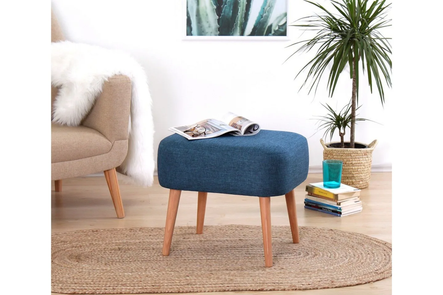 Demopolis Sittpuff 50 cm - Blå